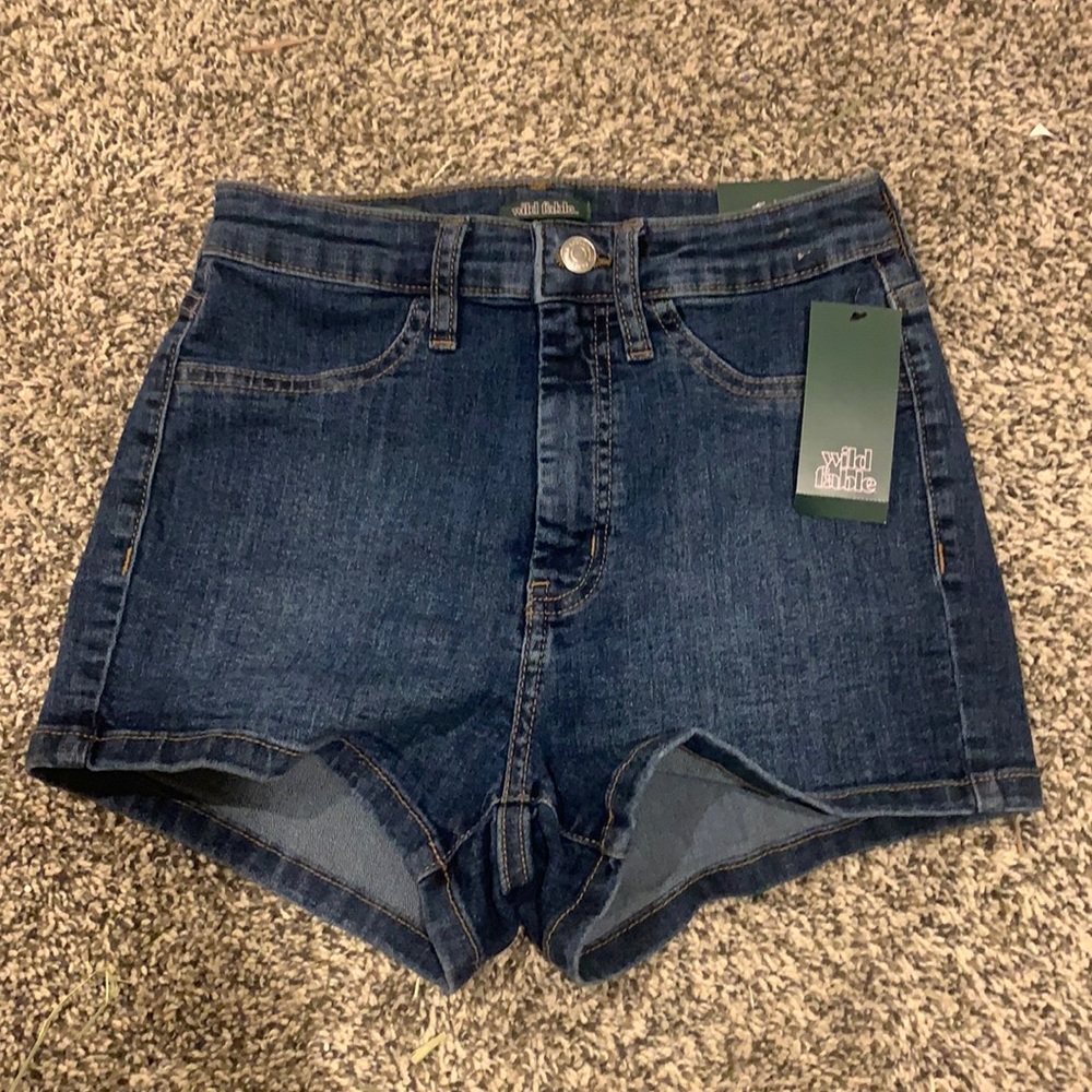 Nwt 0 high waisted wild fable blue Jean shorts